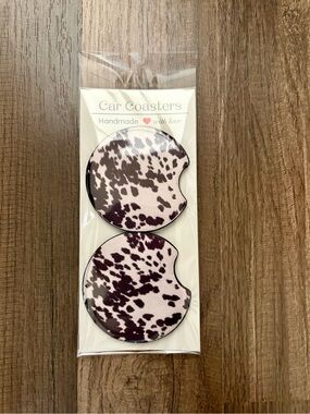 Cowprint Car Coasters